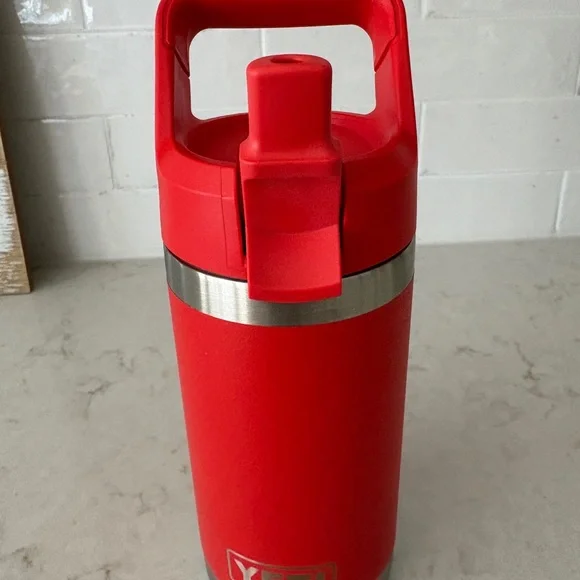 Brand New Yeti Rambler Jr 12 oz Kids Bottle Canyon Red - Picture 12 of 15